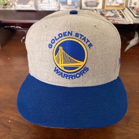 New Era Gray and Blue Golden State Warriors Hat - Picture 2 of 7